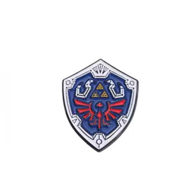 Zelda Pin 5pc Set Master Sword Hylian Shield Zelda Sheikah Slate Majoras Mask