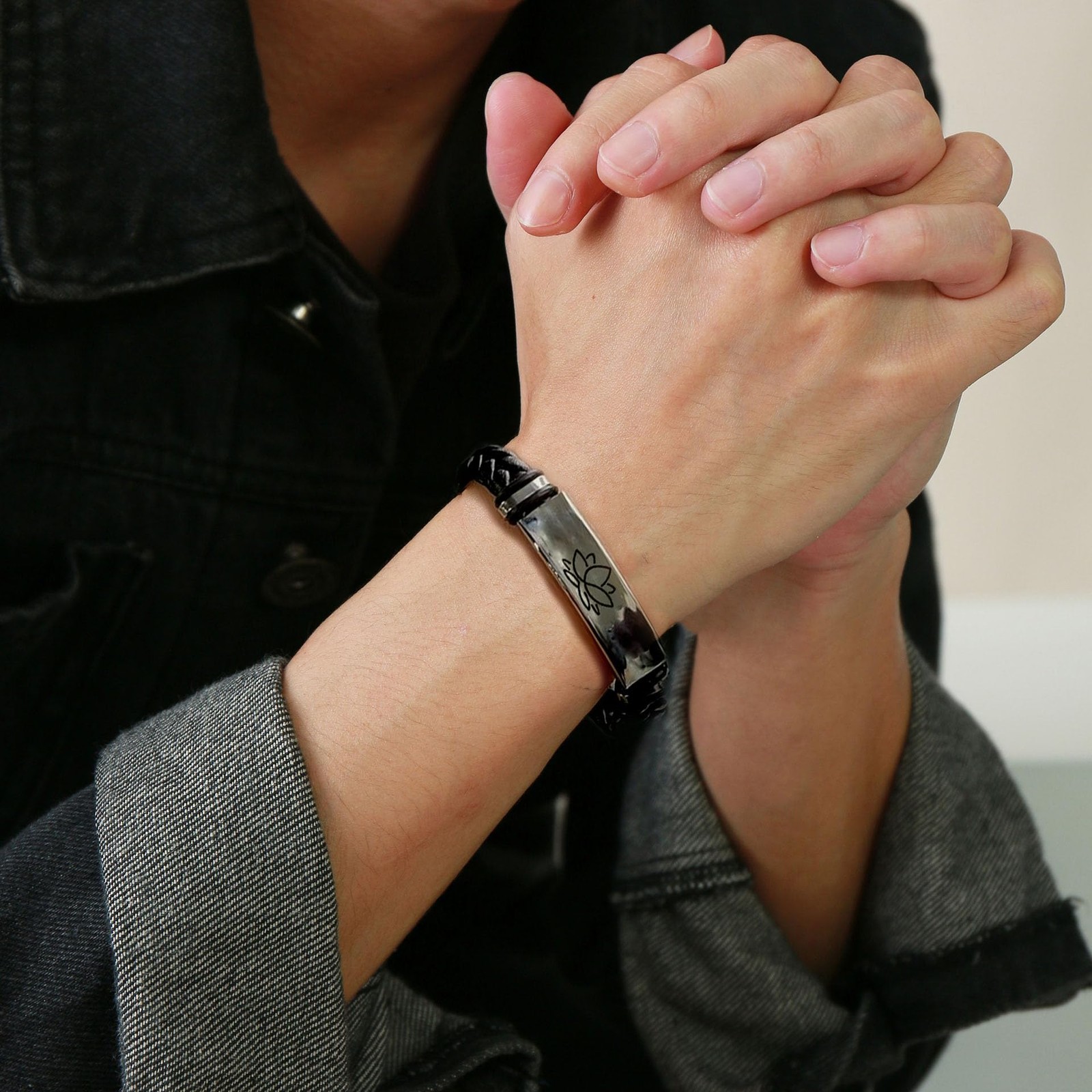 Inspirational Bracelet for Man Woman,Let Them Leather Bracelet Black Braided …