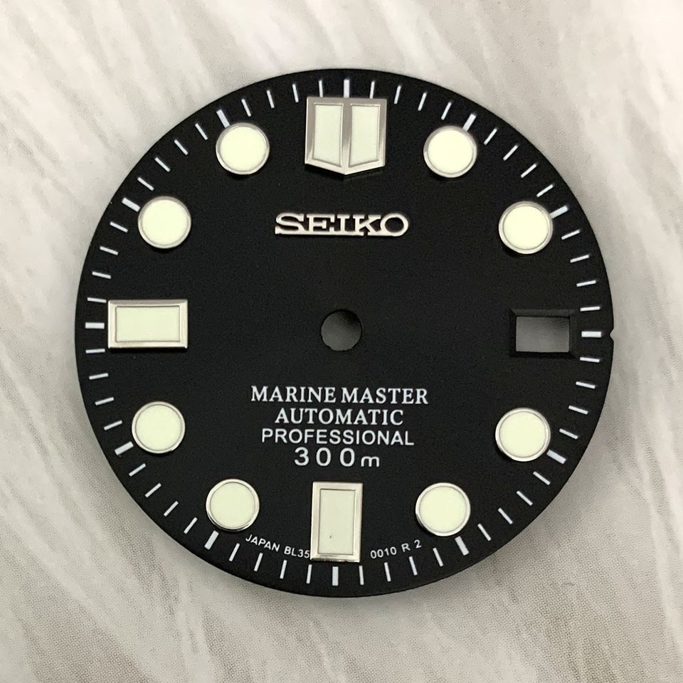 28.5mm Watch Dial Green Luminous Date Fit NH35 NH36 NH38 Movement