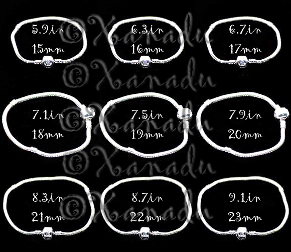 1PC 5.9in 15cm Child Size European Style Bracelet Chain For European Charm Beads