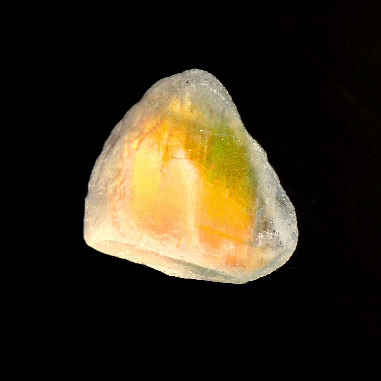 Natural Madagascar Rainbow Moonstone Multi Fire Loose Stone Top Quality M410