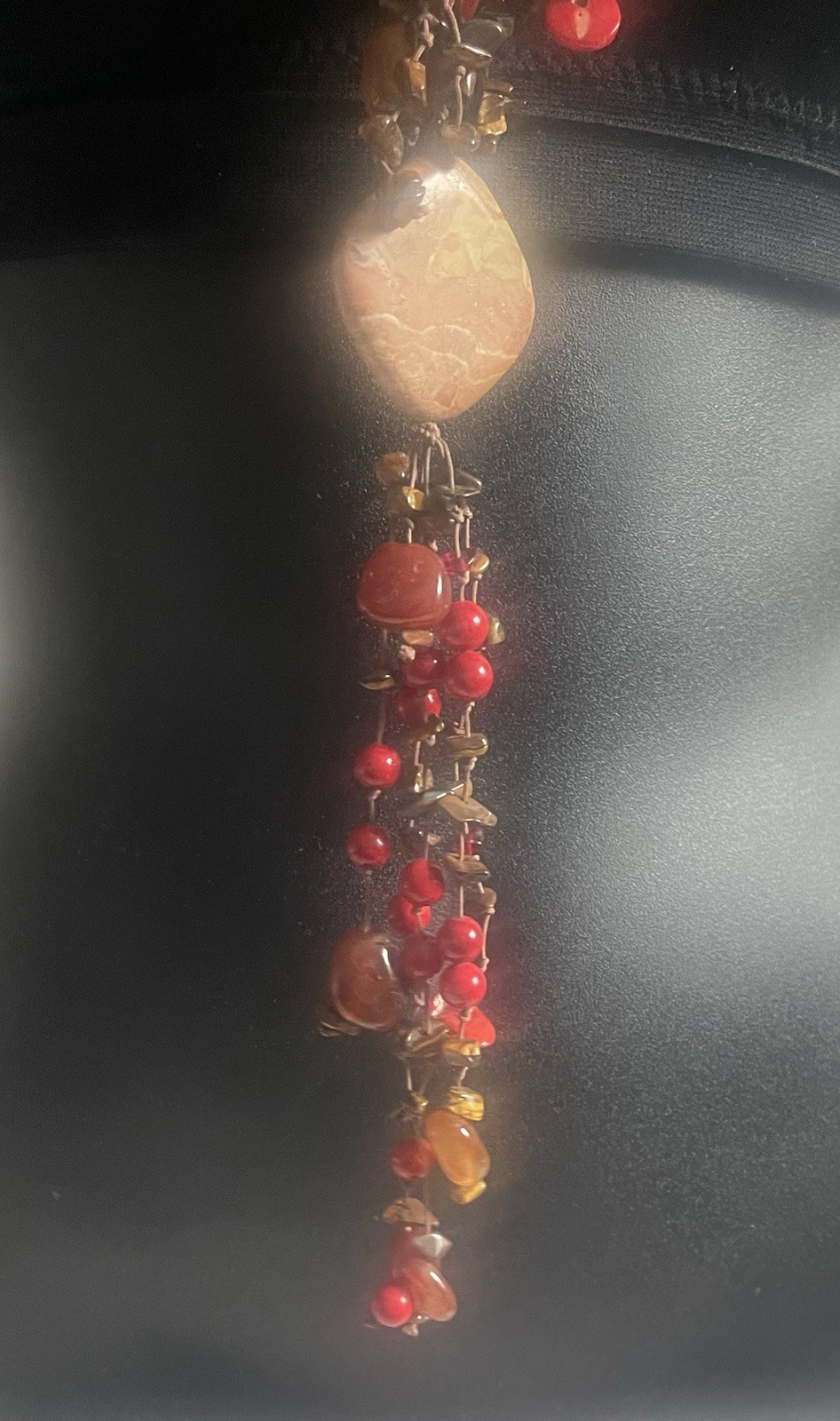 Gorgeous Long Boho Multi Strand Multicolor Gemstone Beaded Layered Necklace