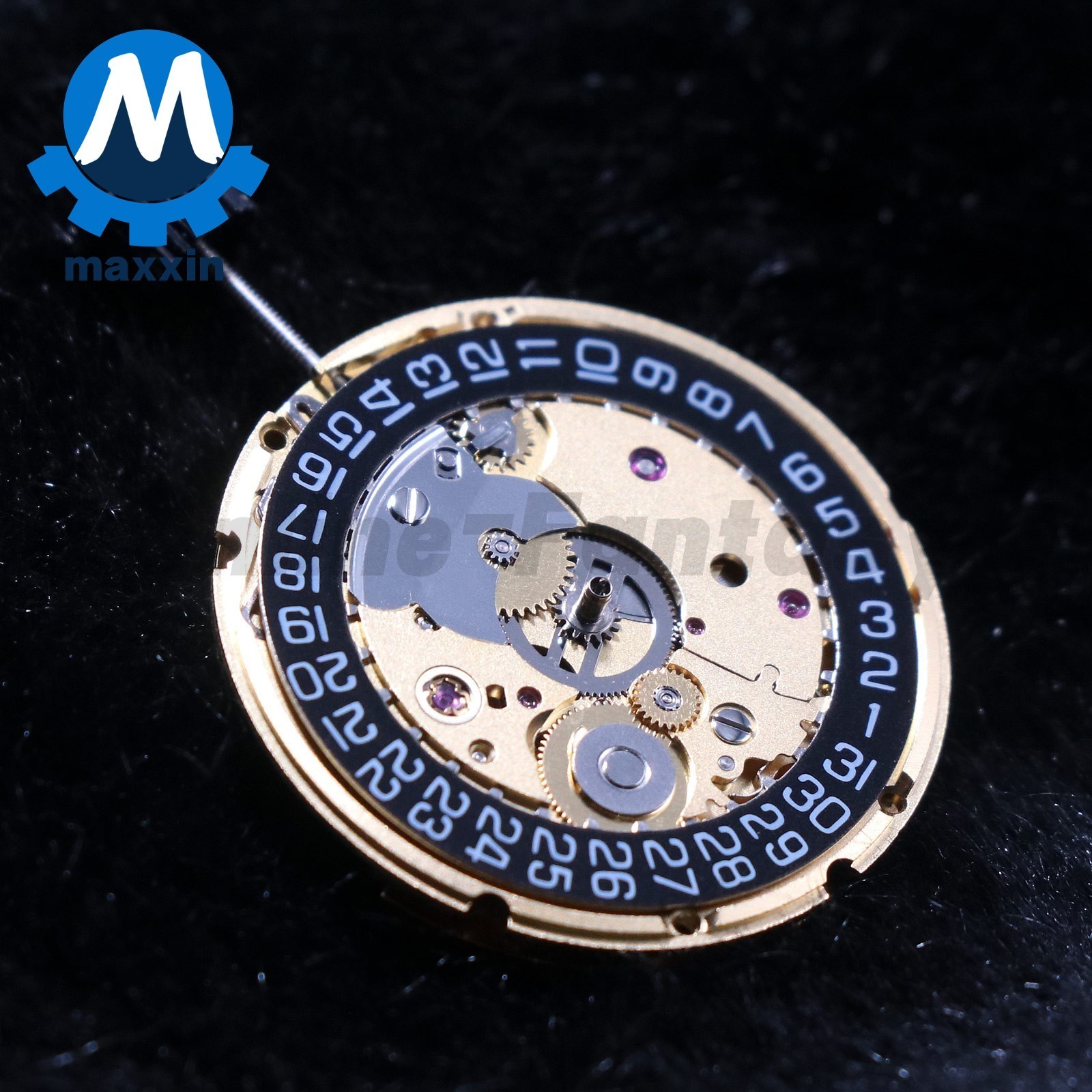 Gold Black 3H Atomatic Watch Movement For ST2130 Clone ETA 2824-2 SELLITA SW200