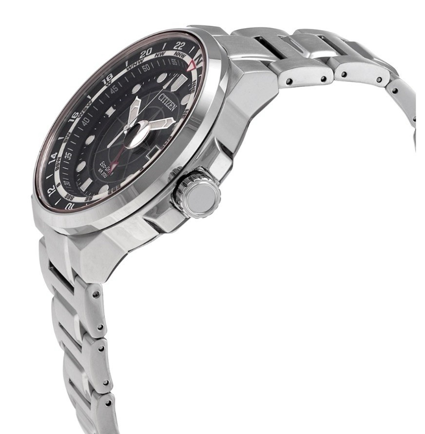 NEW CITIZEN ECO DRIVE MEN’S ENDEAVOR LUXURY SPORT BLACK DIAL WATCH BJ7140-53E