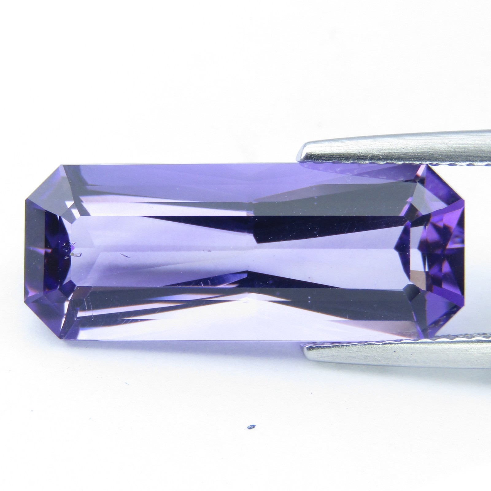 7.83Cts Genuine Natural Amethyst 20.9X8.6mm Radiant Cut Loose Gemstone