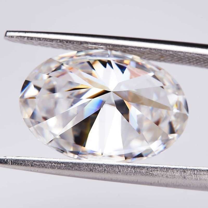1-10pcs Oval Cut Hot Sale D Color VVS1 GRA 0.1-5ct for DIY Jewelry Making