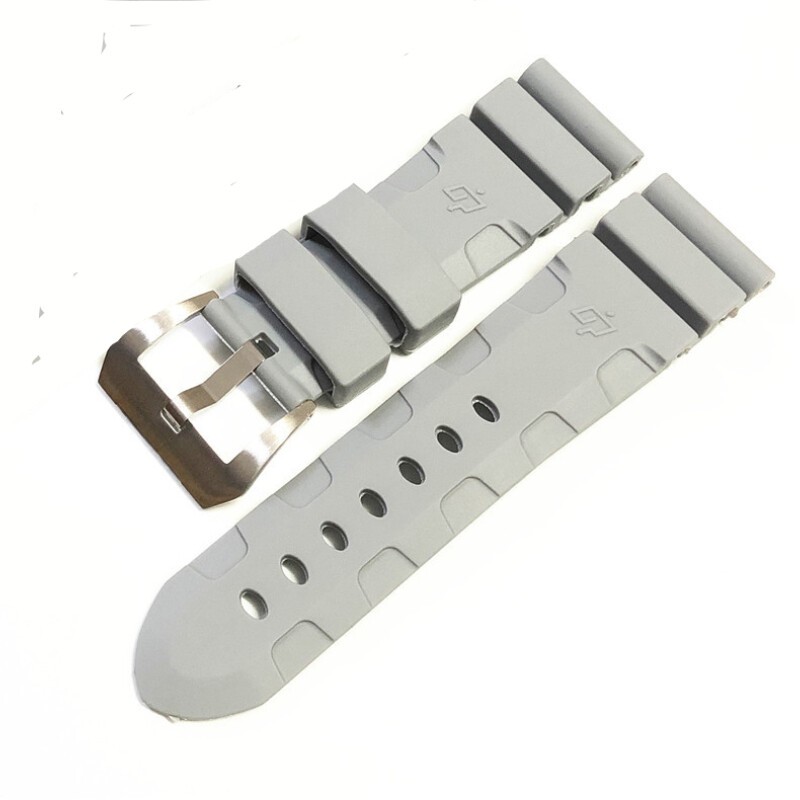 Suitable for Panerai Rubber Silicone Strap 24/26mm Men’s Needle Buckle-