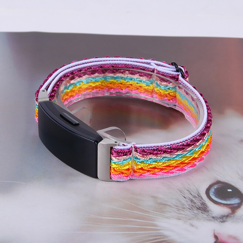 For Fitbit Inspire 3/HR/Inspire 2 Watchband Elastic Woven Nylon Sport Band Strap