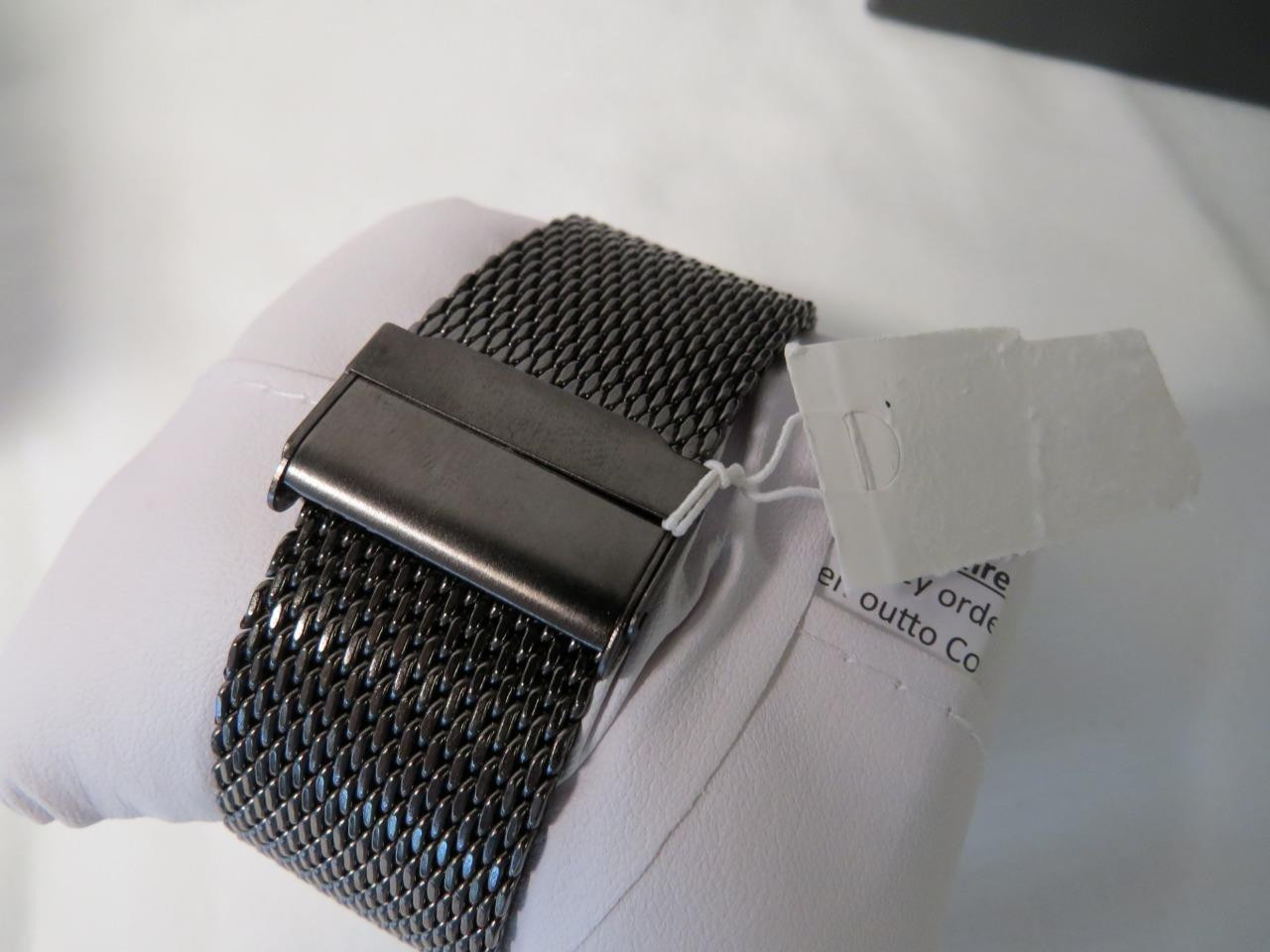 Men’s Geneva Clou de Paris Gray Gun Metal Bracelet Watch KH8052GU New in case