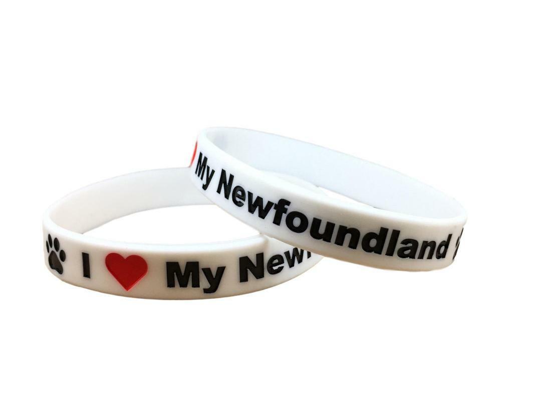 Adult I Love My Newfoundland Silicone Bracelet – High Quality Silicone Bracelet