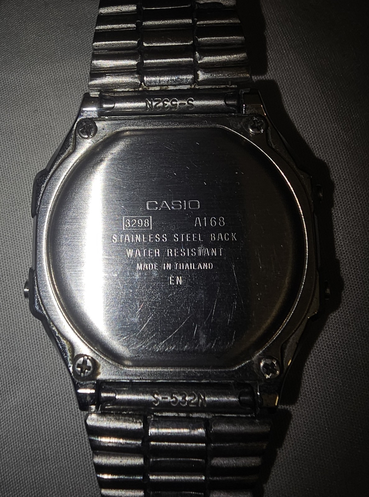 VINTAGE CASIO ELECTRO LUMINESCENCE WATCH A168WA-1