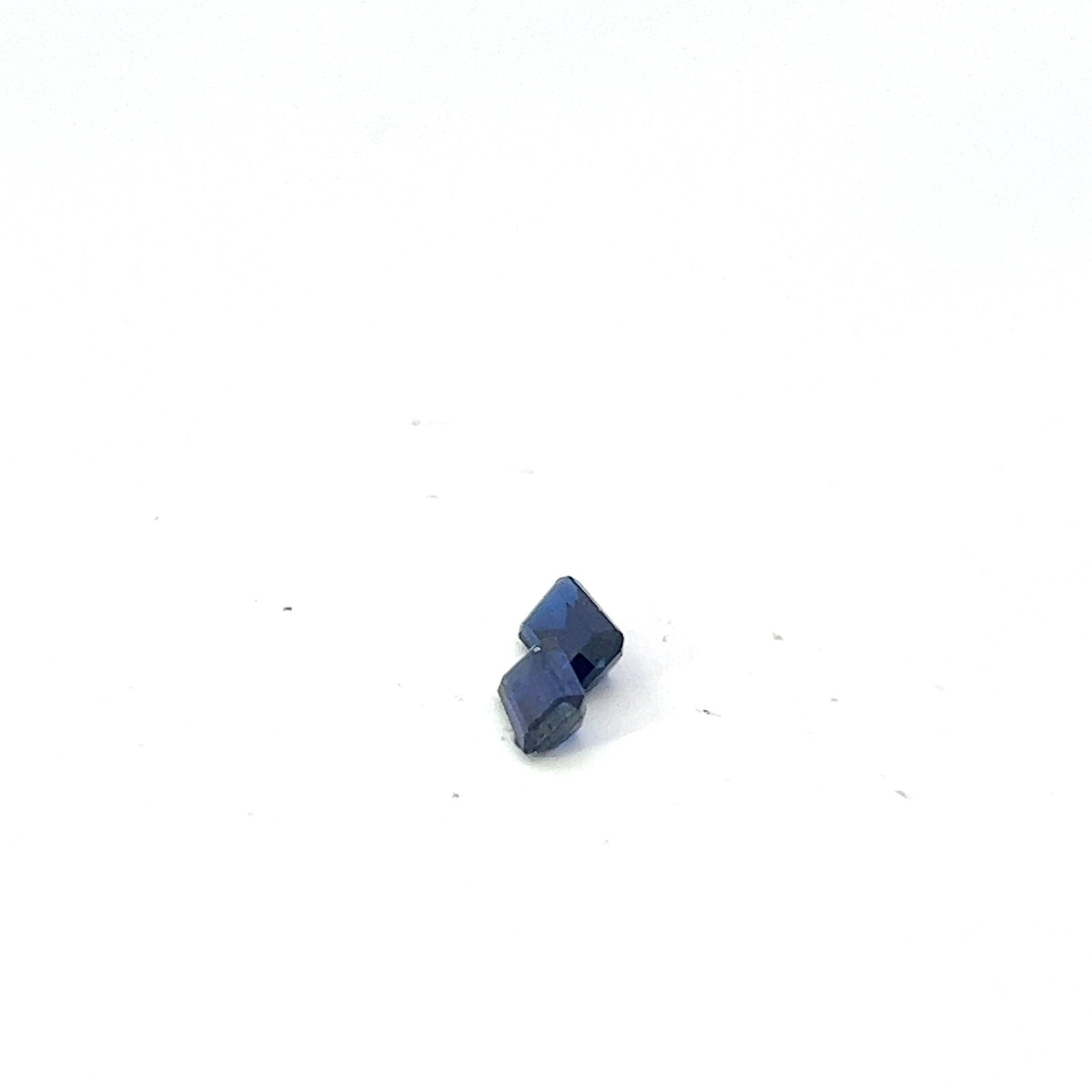 0.36ct Loose Emerald Cut Lab Created Blue Sapphire Gemstone 5 x 3mm