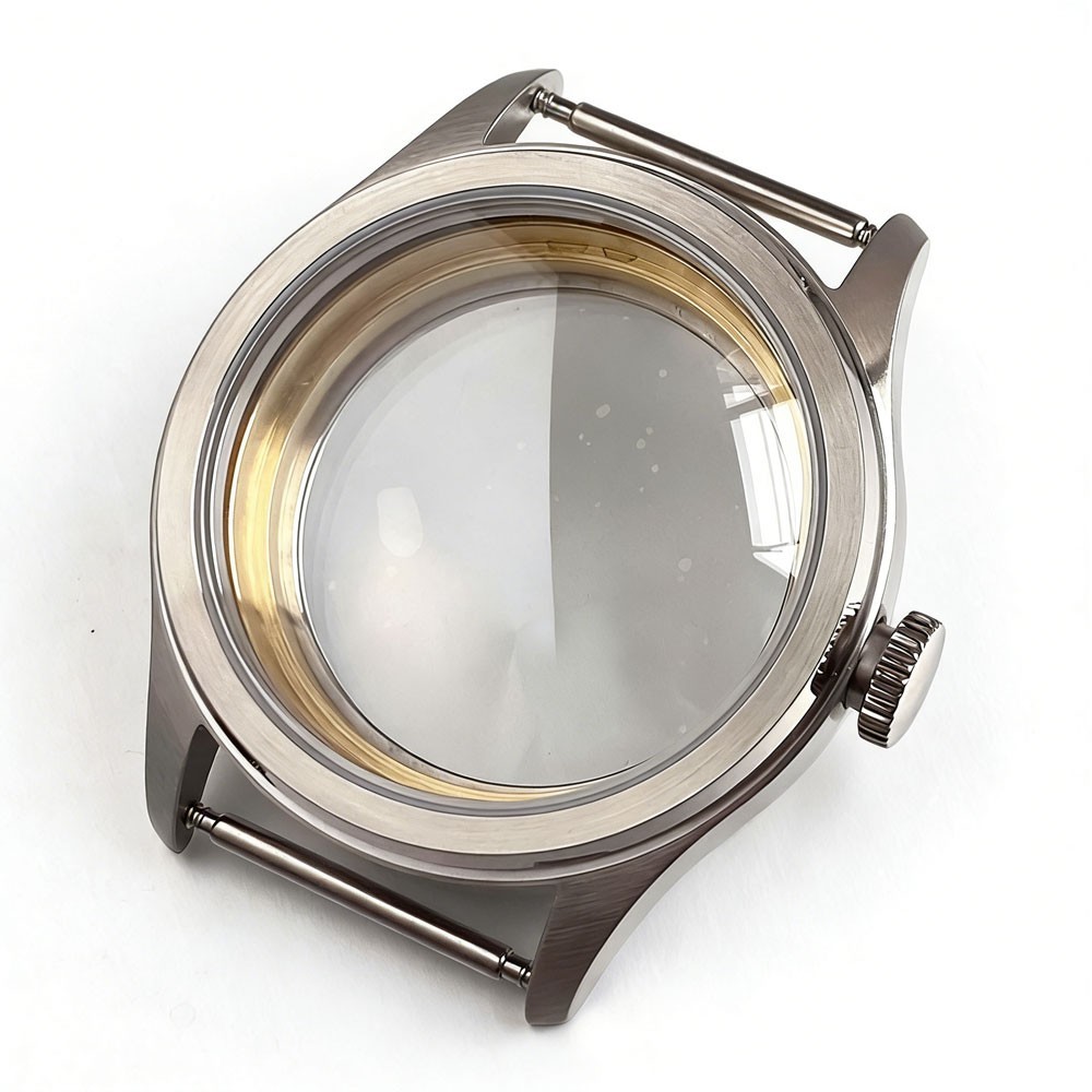 38mm Retro Watch Case with Dial Set Clear Back Fit NH35 NH36 NH38 ETA2824 PT5000
