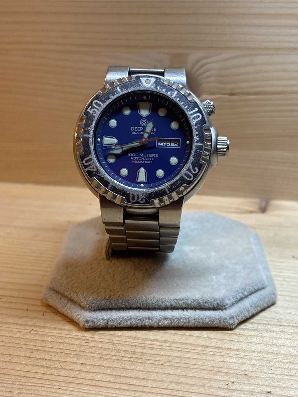 Deep Blue PRO SEA DIVER 1000M AUTO DIVE WATCH-BLUE 0168/1000