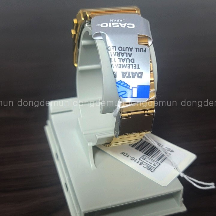 CASIO DBC-611G-1DF Unisex Gold Databank Watch Stainless Steel Calculator New