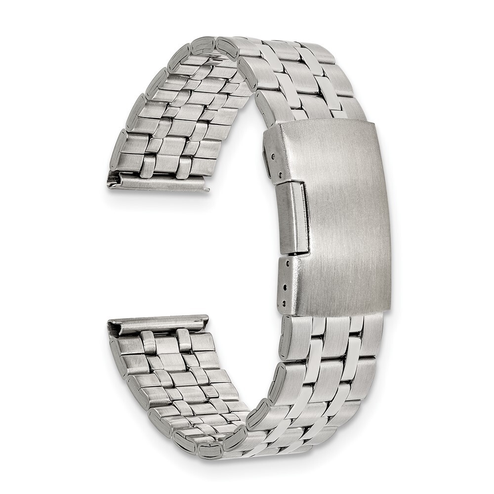 18mm Stainless Steel Push-Button Deployment Watch Band