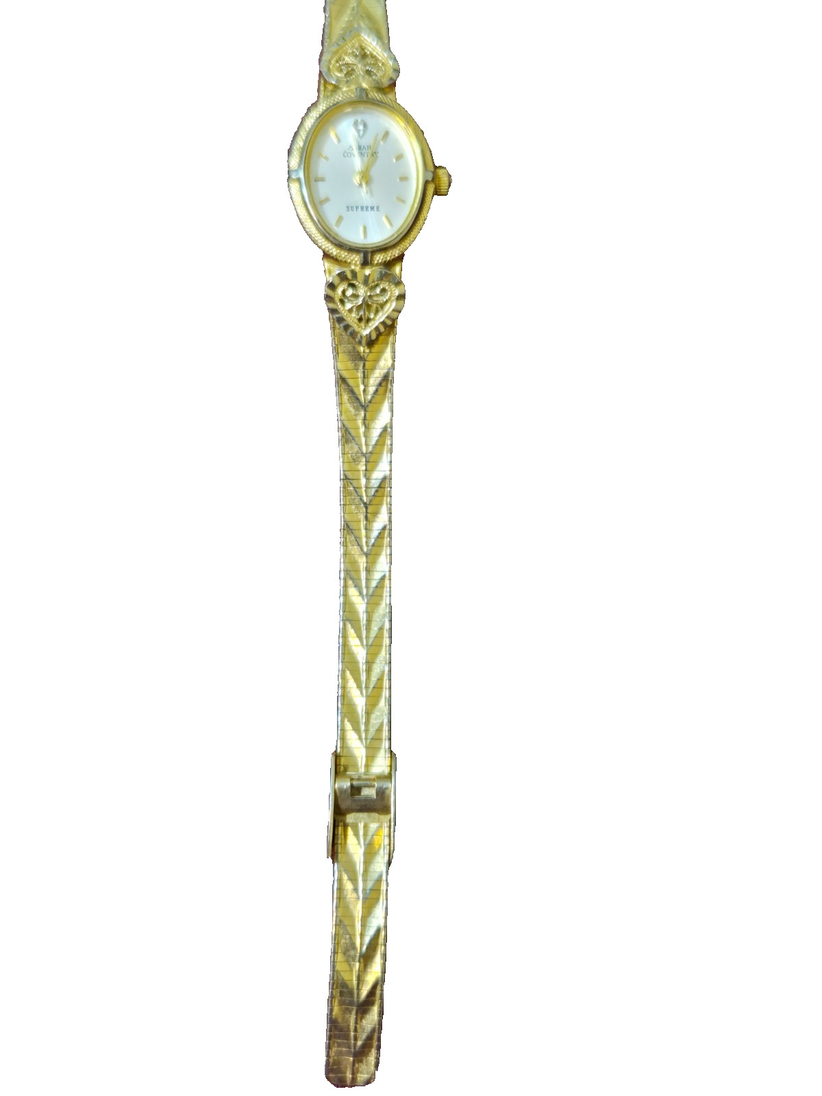 Vintage Sarah Coventry Supreme Ladies 19mm Watch MZB – Gold Tone w/ Plating Wear