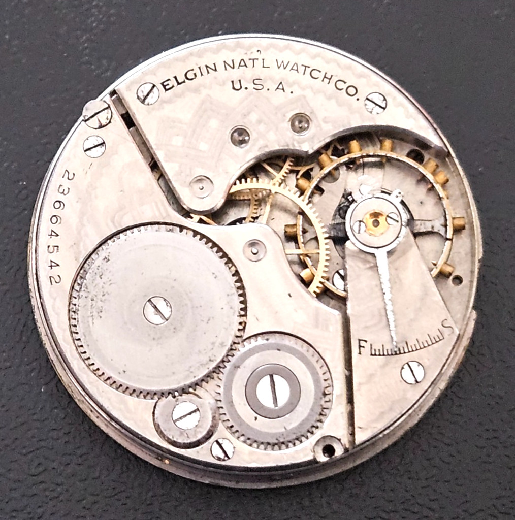 ELGIN 291 16s OF 7J Watch Movement (REMOVED FROM GOLD CASE/BALANCE RUNS) lot16