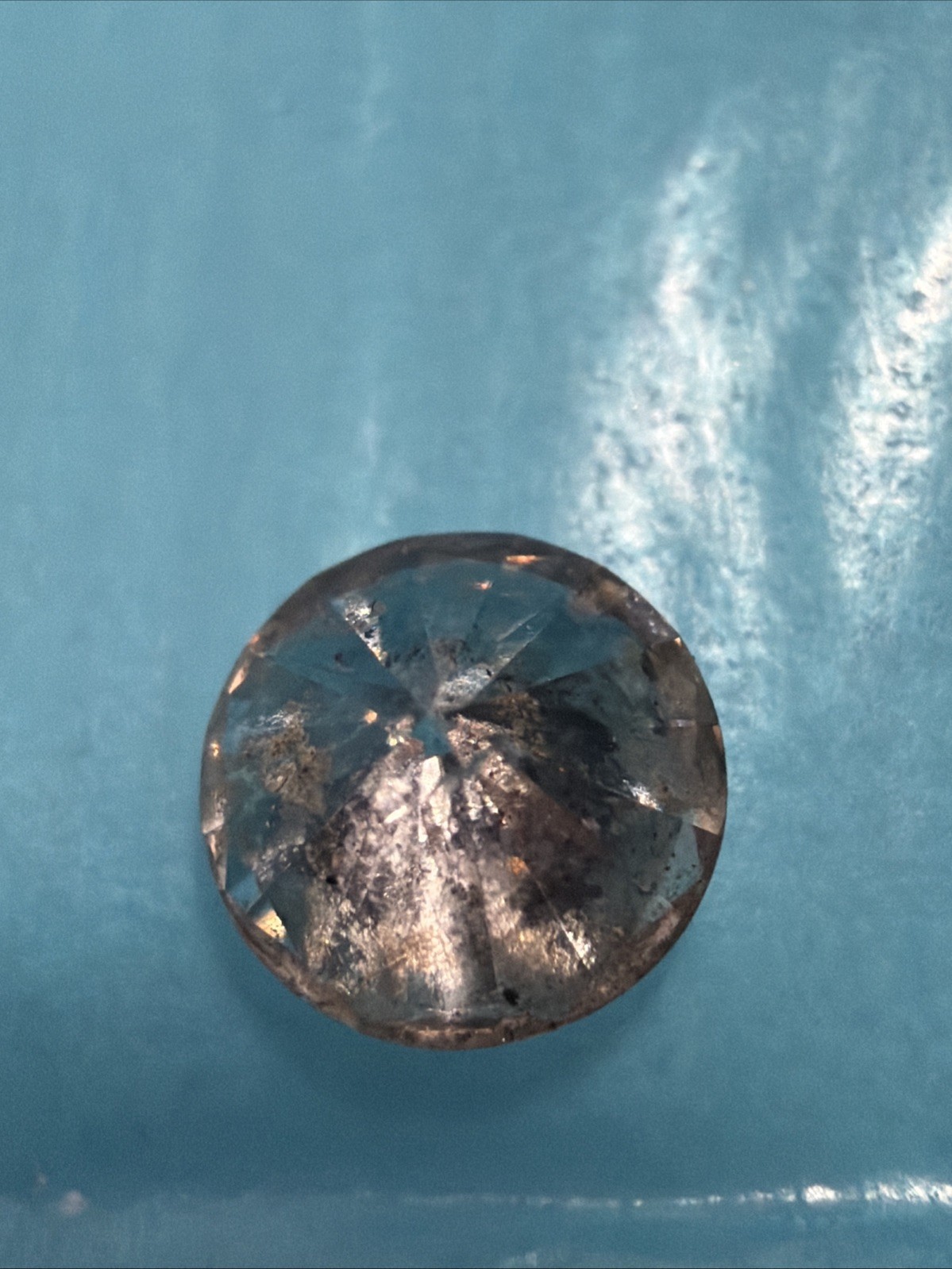 Carte Blu Cert 0.57 carat round brilliant K color ,I2 clarity Natural Diamond