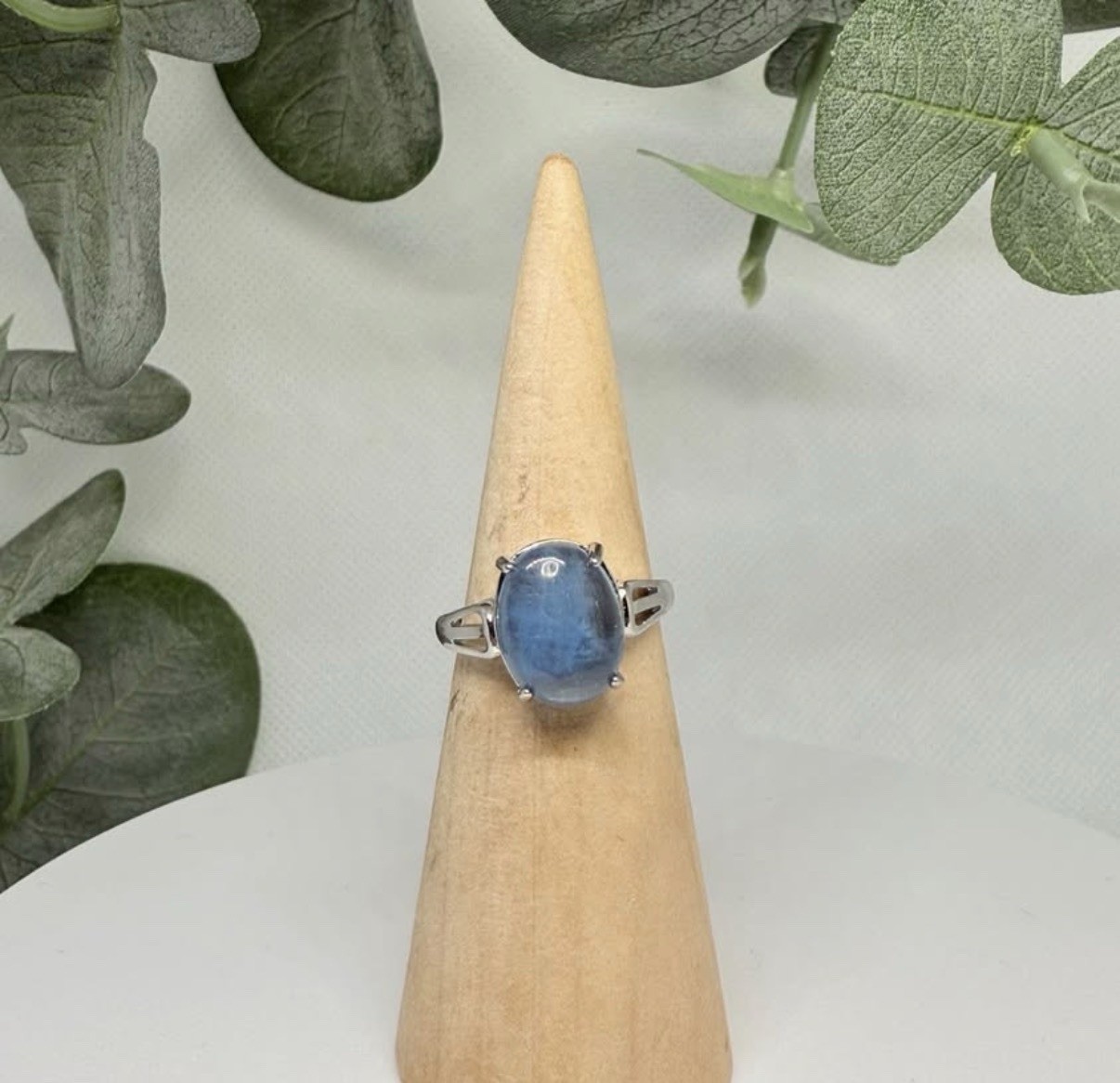 Aquamarine Adjustable Ring 12.6/10.6MM