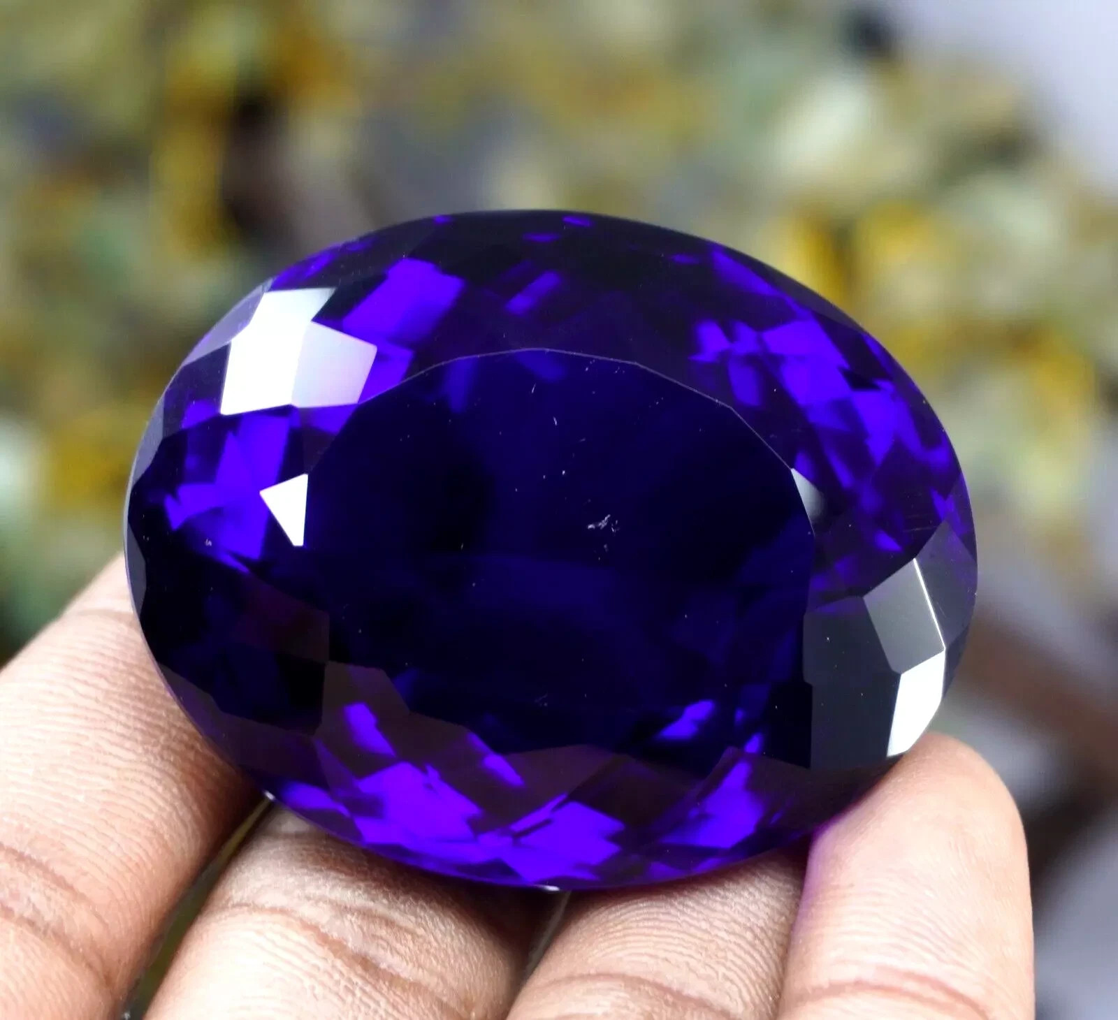 AAA 64.05 Ct Natural Certified Brazilian Blue Oval Cut Topaz Best Loose Gemstone