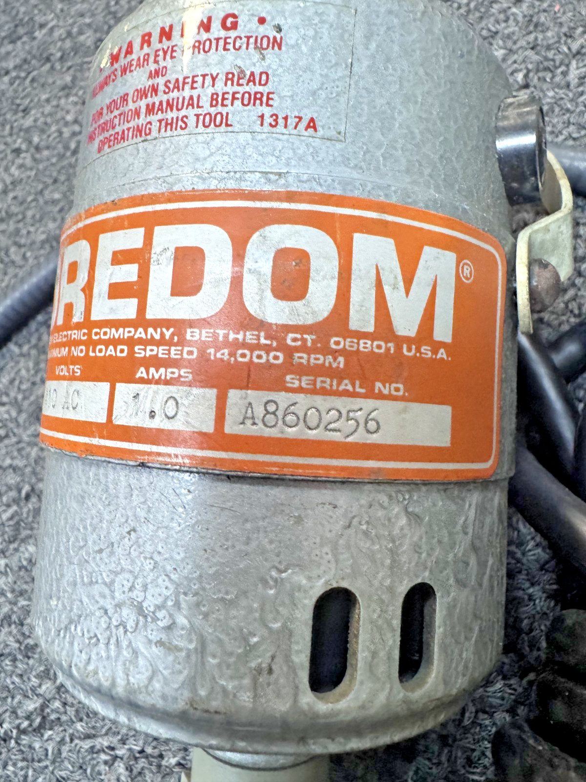 FOREDOM SERIES R, VOLTS 110 AC, AMPS 1.0, 14,000 RPM, USA, UNTESTED