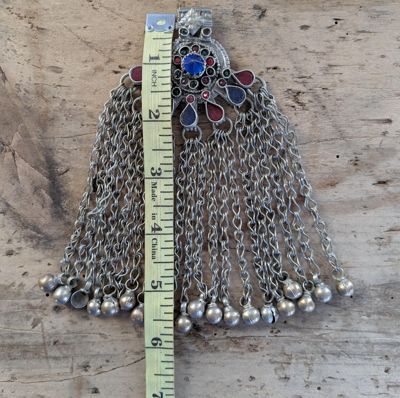 Vintage Waziri Tribal Pendant Jingling Dangles Unique (19314)