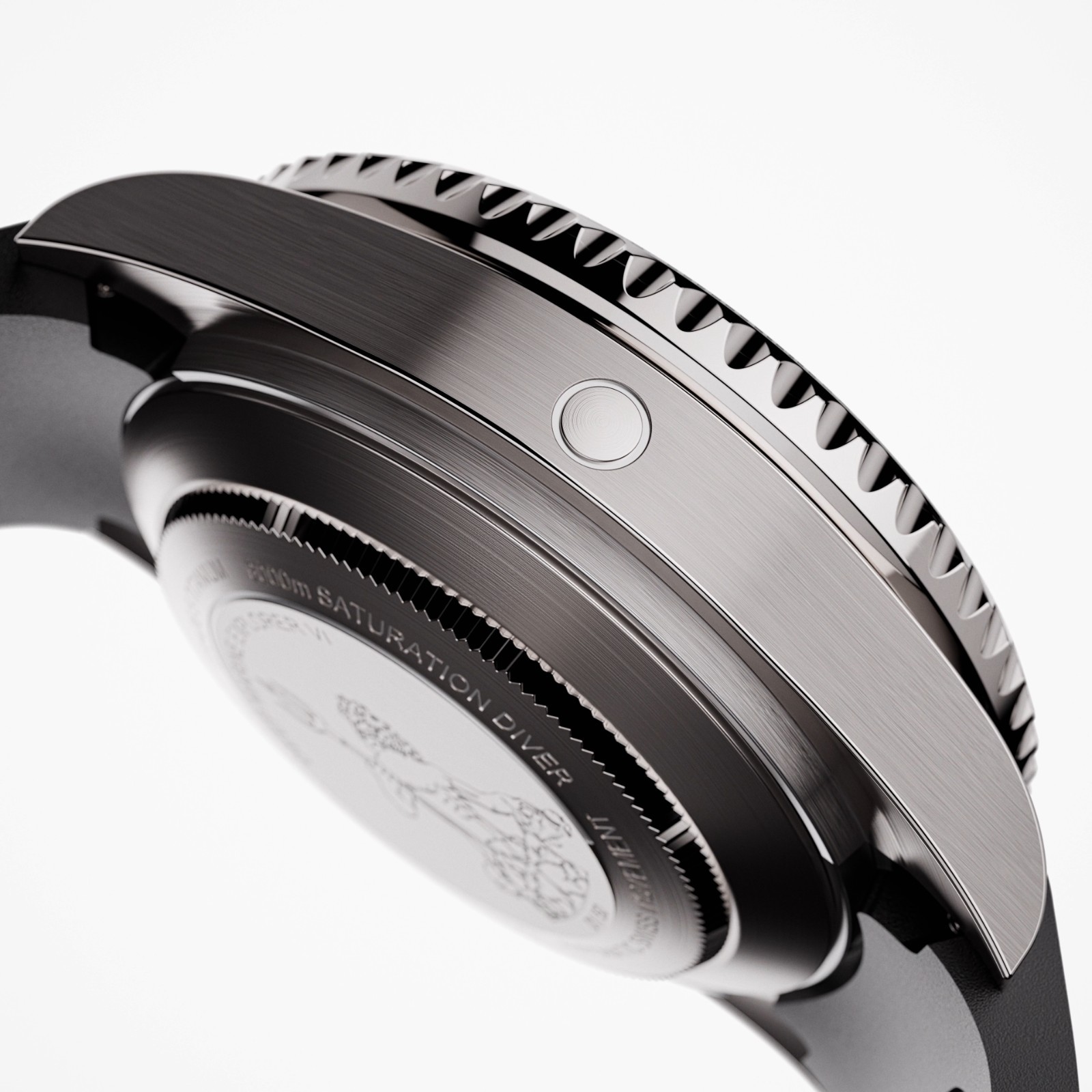 Oceaneva 6000m Grade 5 Titanium AUTOMATIC Watch SWISS MOVEMENT Black