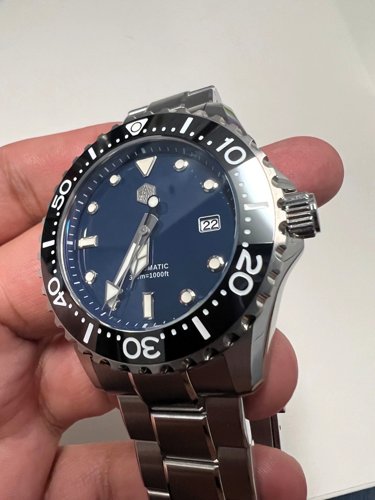 San Martin SN0009 44mm Luxury Men’s Diver Watch High Quality Automatic