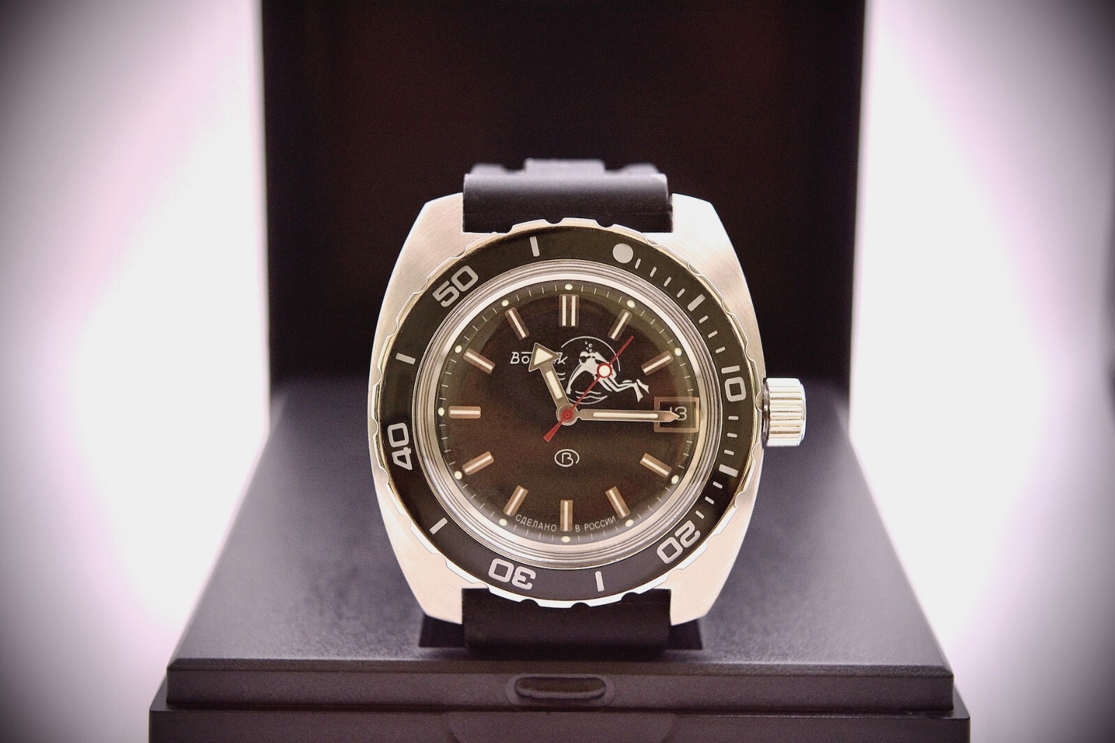 Vostok Amphibia 170600 Watch Scuba Dude Diver Mechanical Automatic US SELLER
