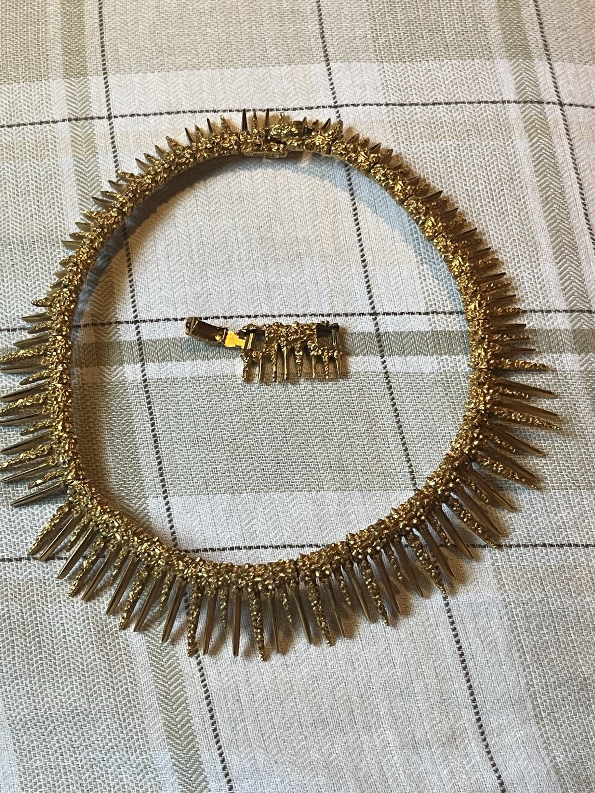 Vintage Marcel Boucher Gold Tone Necklace AS IS