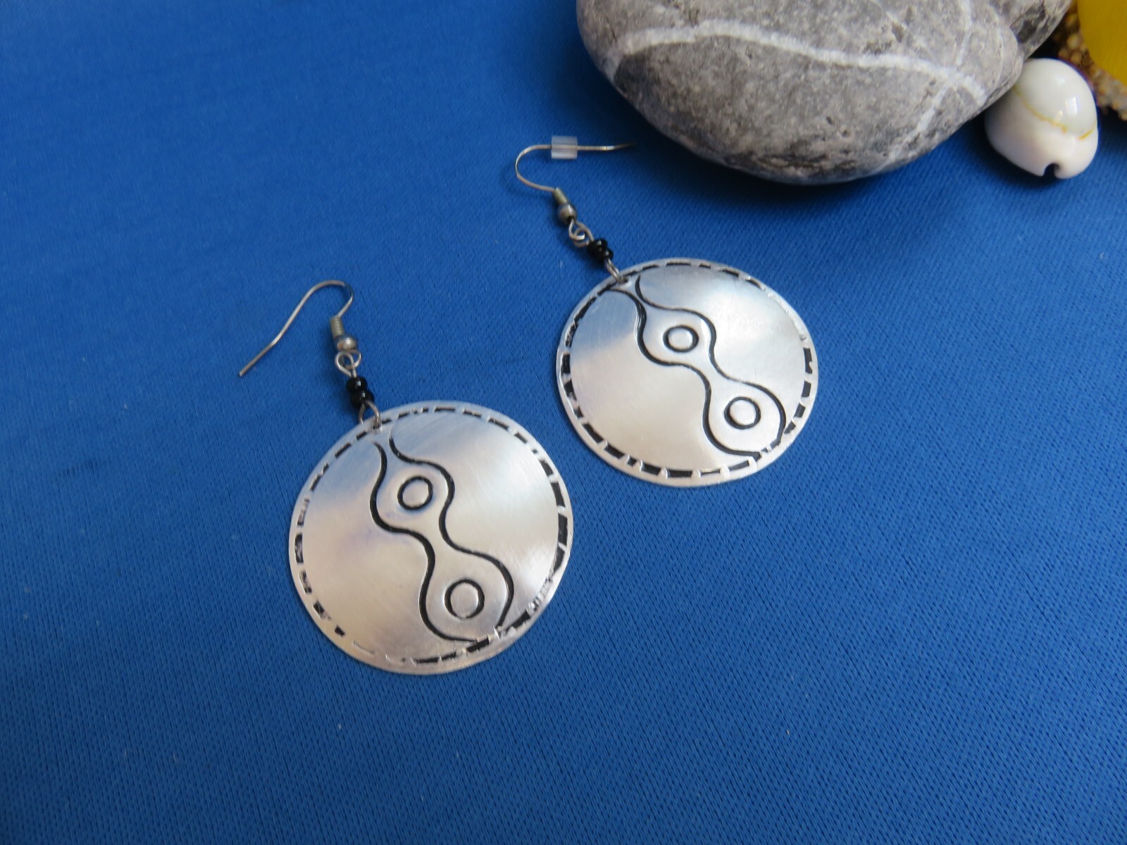 FINAL SALE…African Ethnic Jewelry EARRINGS TANZANIA RE-CYCLED ALUMINUM B