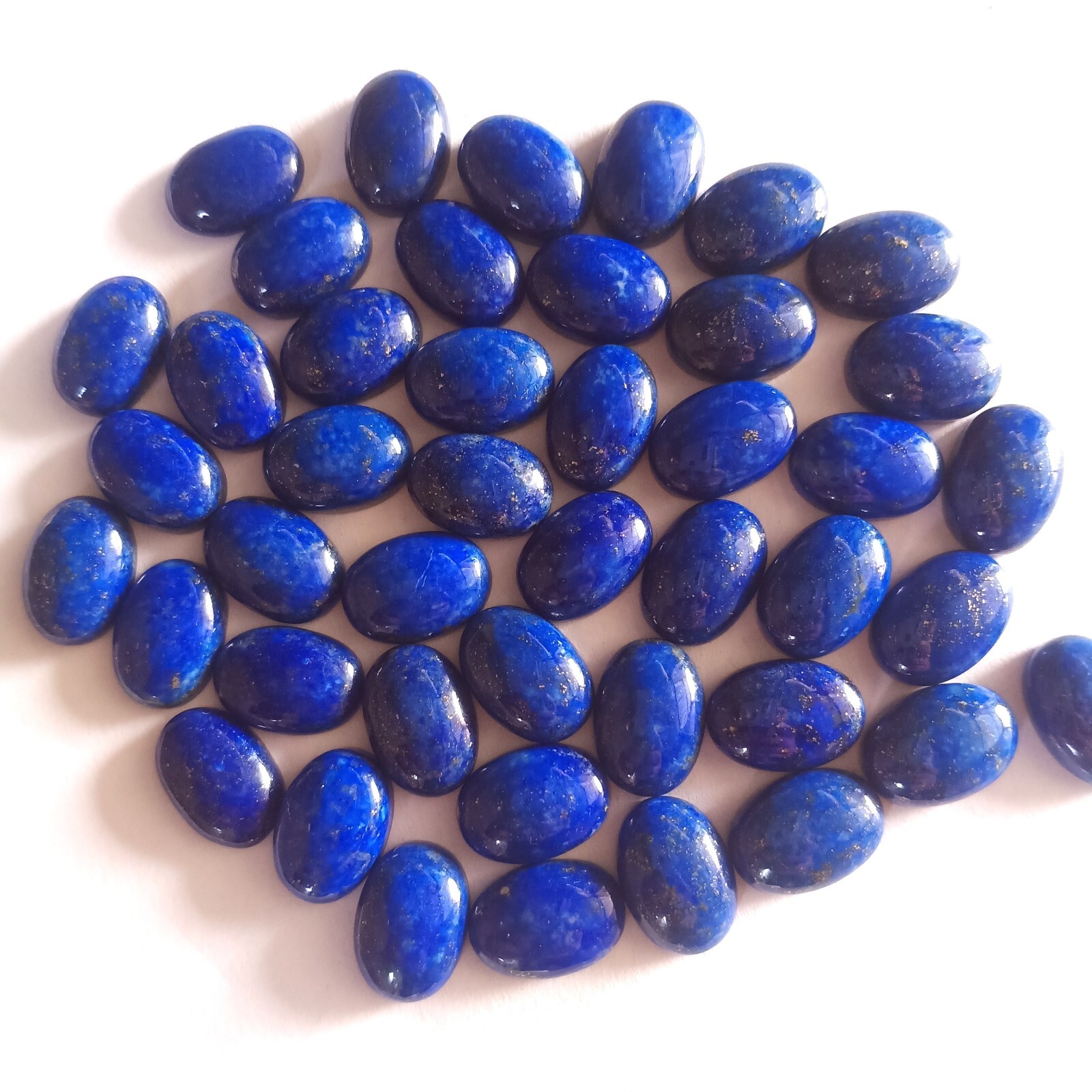 Beautiful Lapis Lazuli Oval Cabochon Size 3x5mm To 8x10mm Flat Back Gemstone