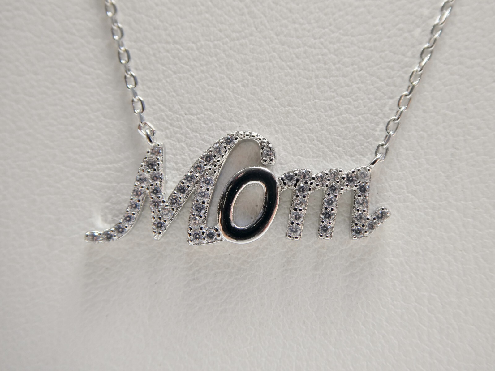 16 INCH PLUS 2 INCH EXTENTION MOM NECKLACE REAL 925 STERLING SILVER