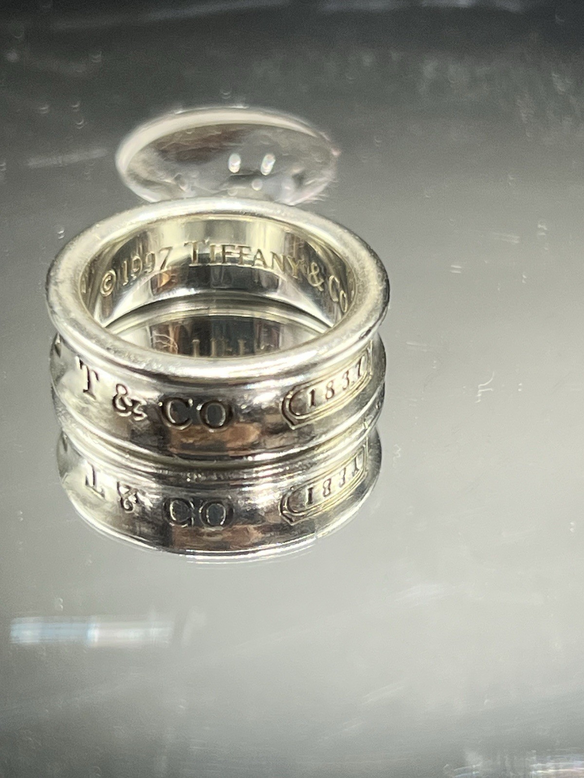 Tiffany & Co. 925 Sterling Silver Band Ring Size 6mm Signed