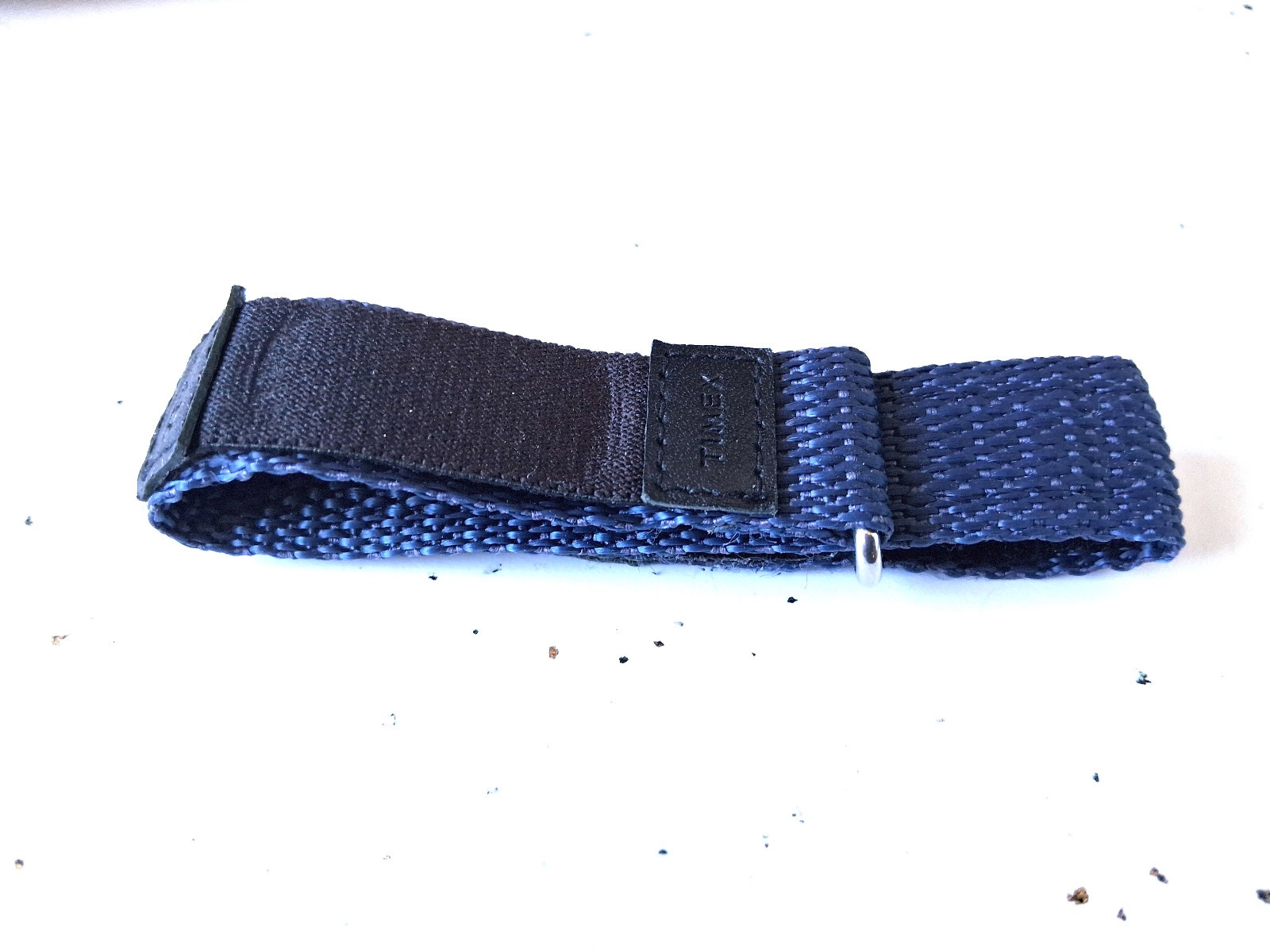 Timex Hook & Loop Navy Blue Nylon Watchband 18mm + Rubber sport band 18mm..Both!