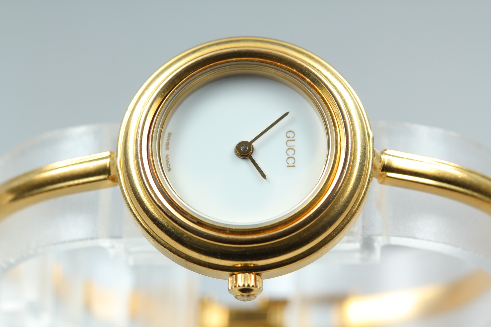 Full Set Vintage GUCCI Change Bezel 11/12.2 6 Colors Women’s Watch Working JAPAN
