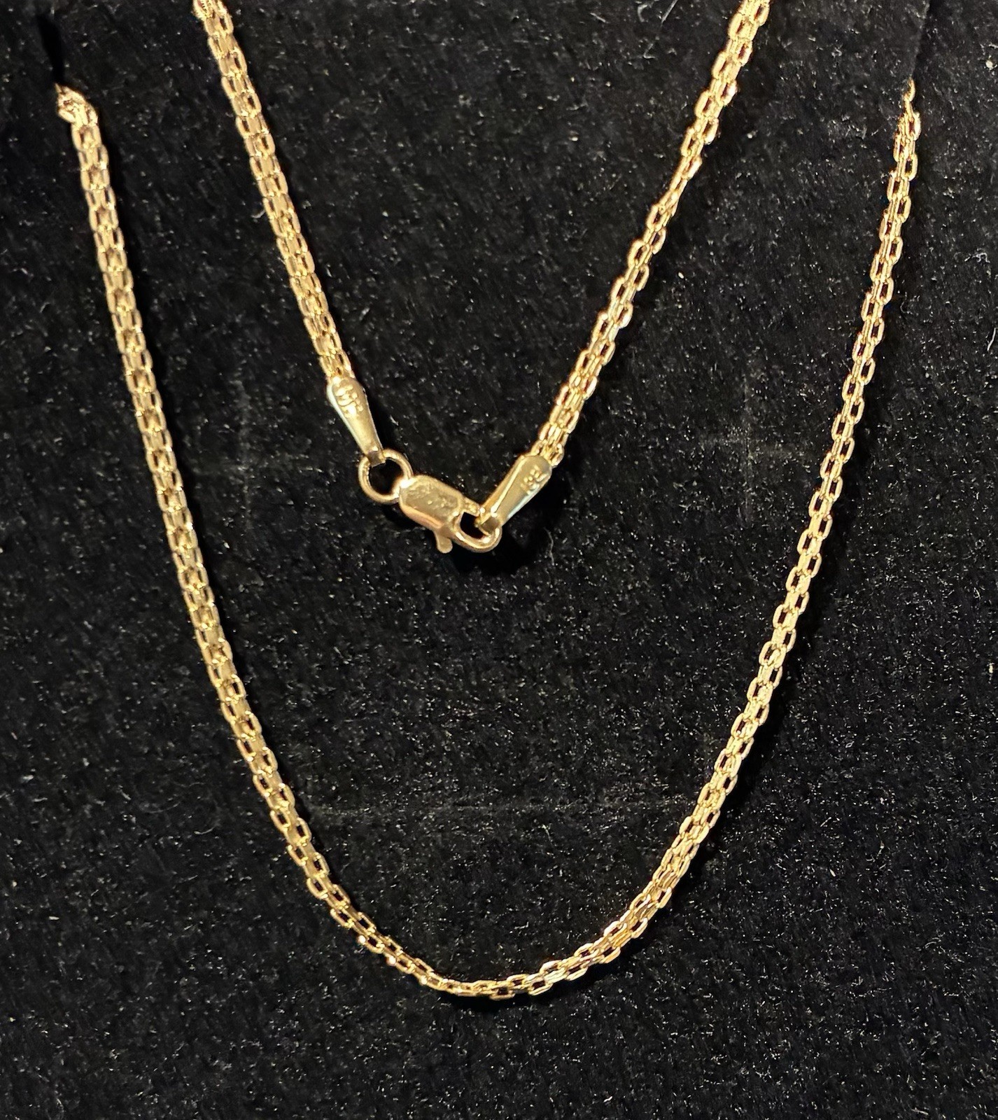 Bismark Chain Anklet 10in Solid 10kt Yellow Gold 1.6mm Lobster Clasp Brand New