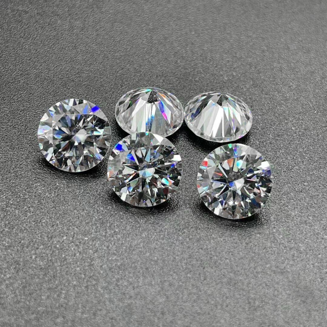 Lab Created Diamond 9X9 MM Round Cut VVS1 Clarity D Colour GIE Certified