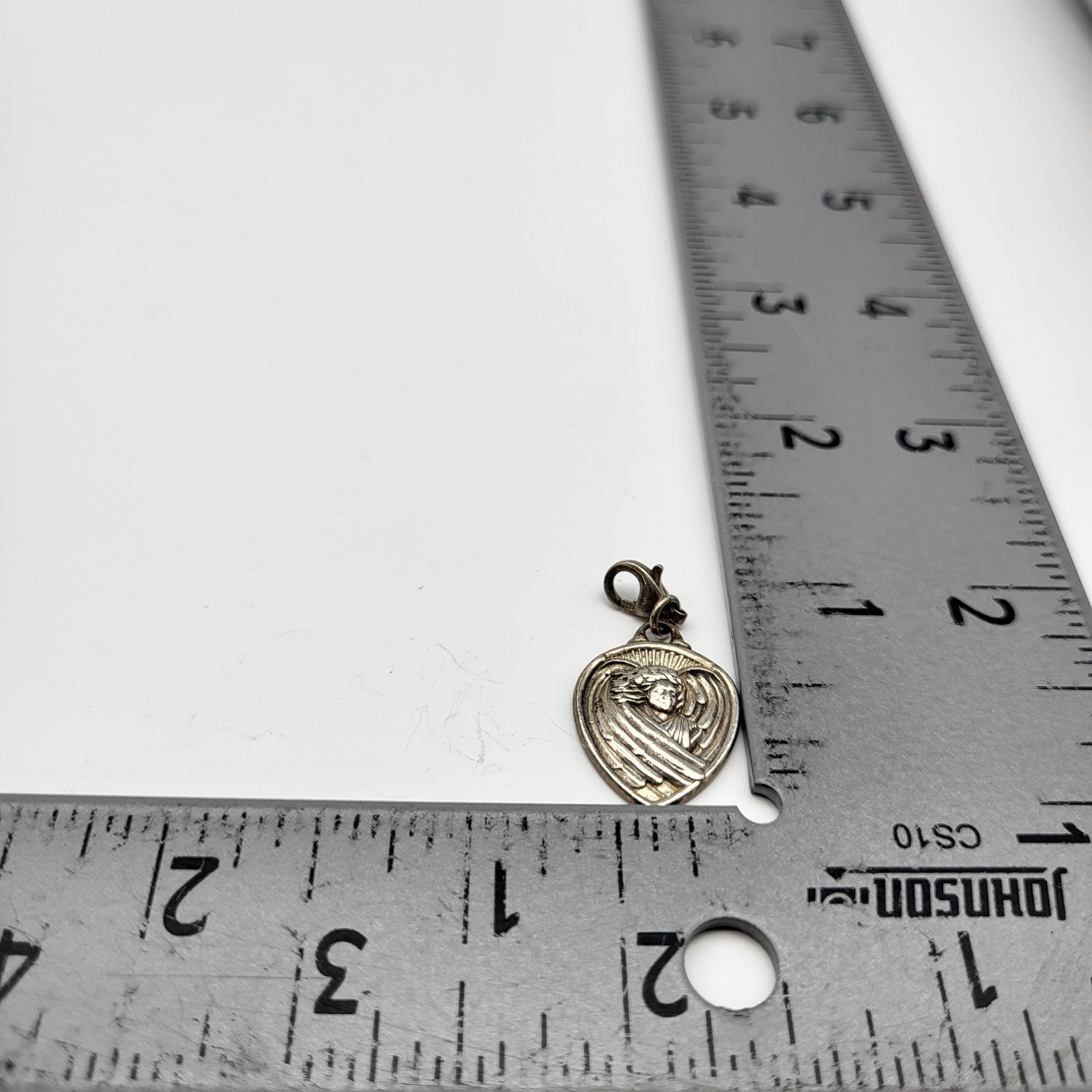 Gabriel Angel of Hope Vintage Sterling Silver Bracelet Clip Charm Pendant