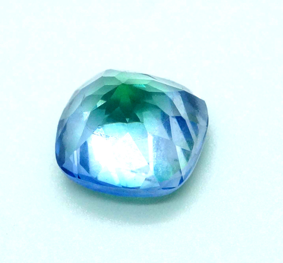 10.00 CT+ Natural Bi-Colour Pitambari Sapphire Cushion Certified Gemstone