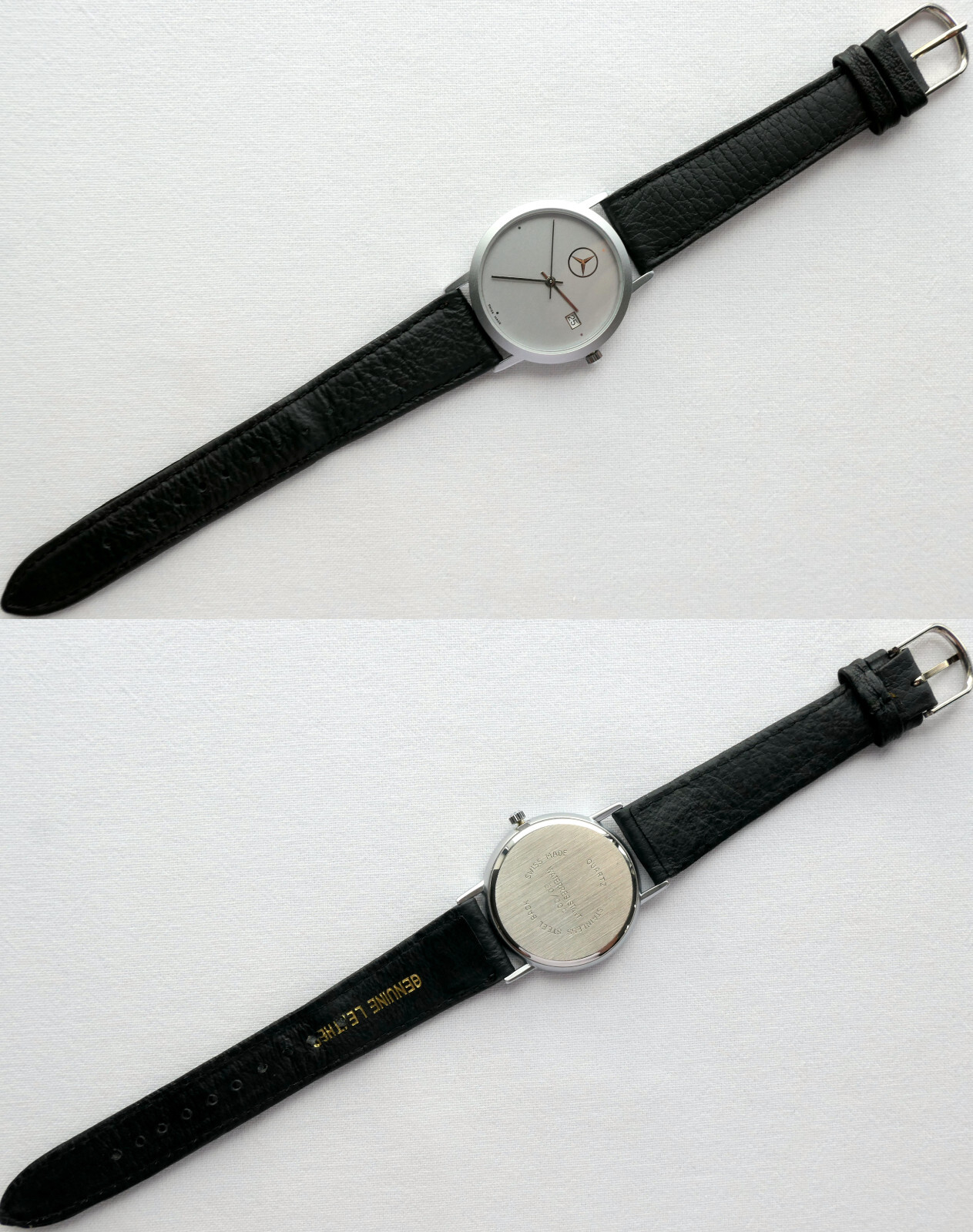 Mercedes Benz Vintage Classic Car Accessory Sport Basic Design Swiss Made Watch