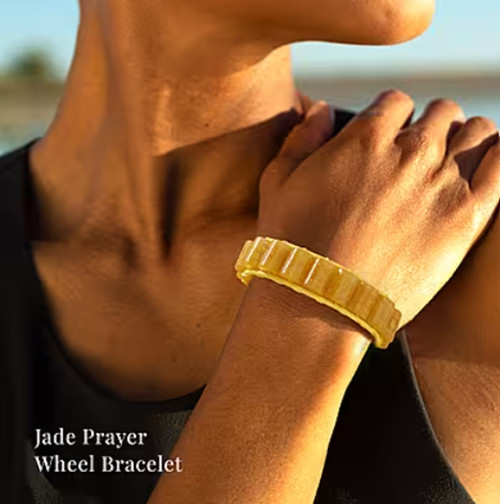 GORGEOUS!! Jade 215.00ctw Prayer Wheel Cord Bracelet (6.0-9.0In)