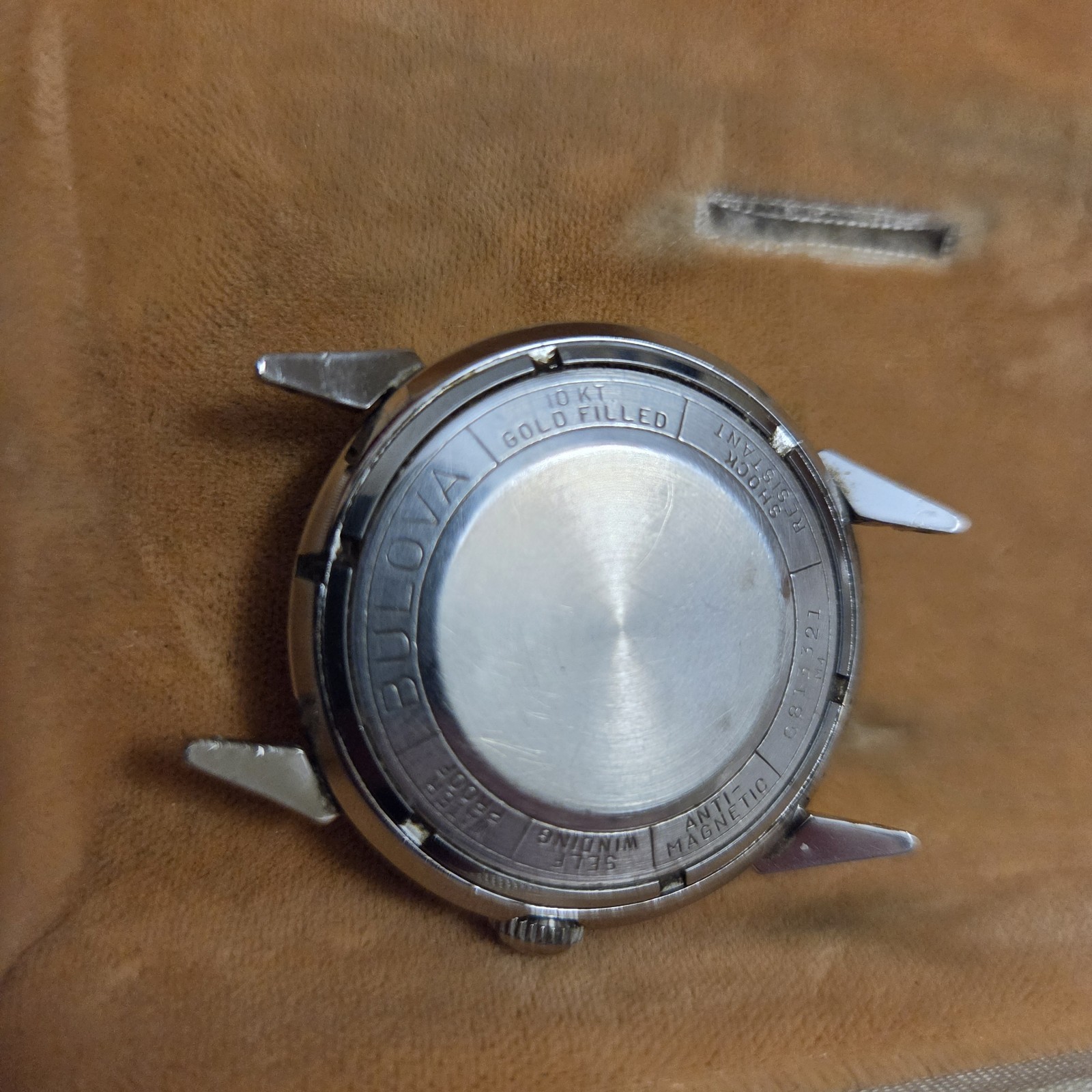 Bulova 23 Jewels Self-Winding Dress Watch Gold Filled Diamond Markers