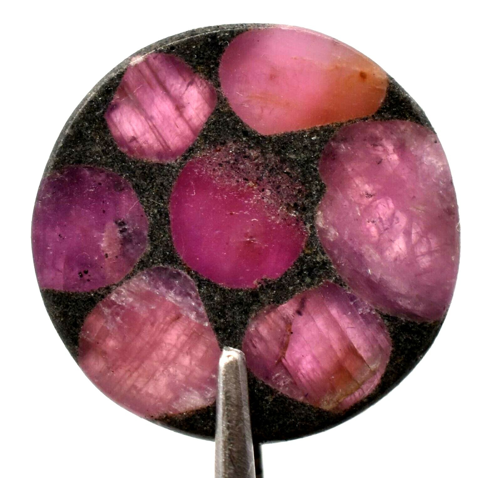 Mogok 14.85 Ct Natural Pink Trapiche Ruby AGL Certified Top Quality Gemstone