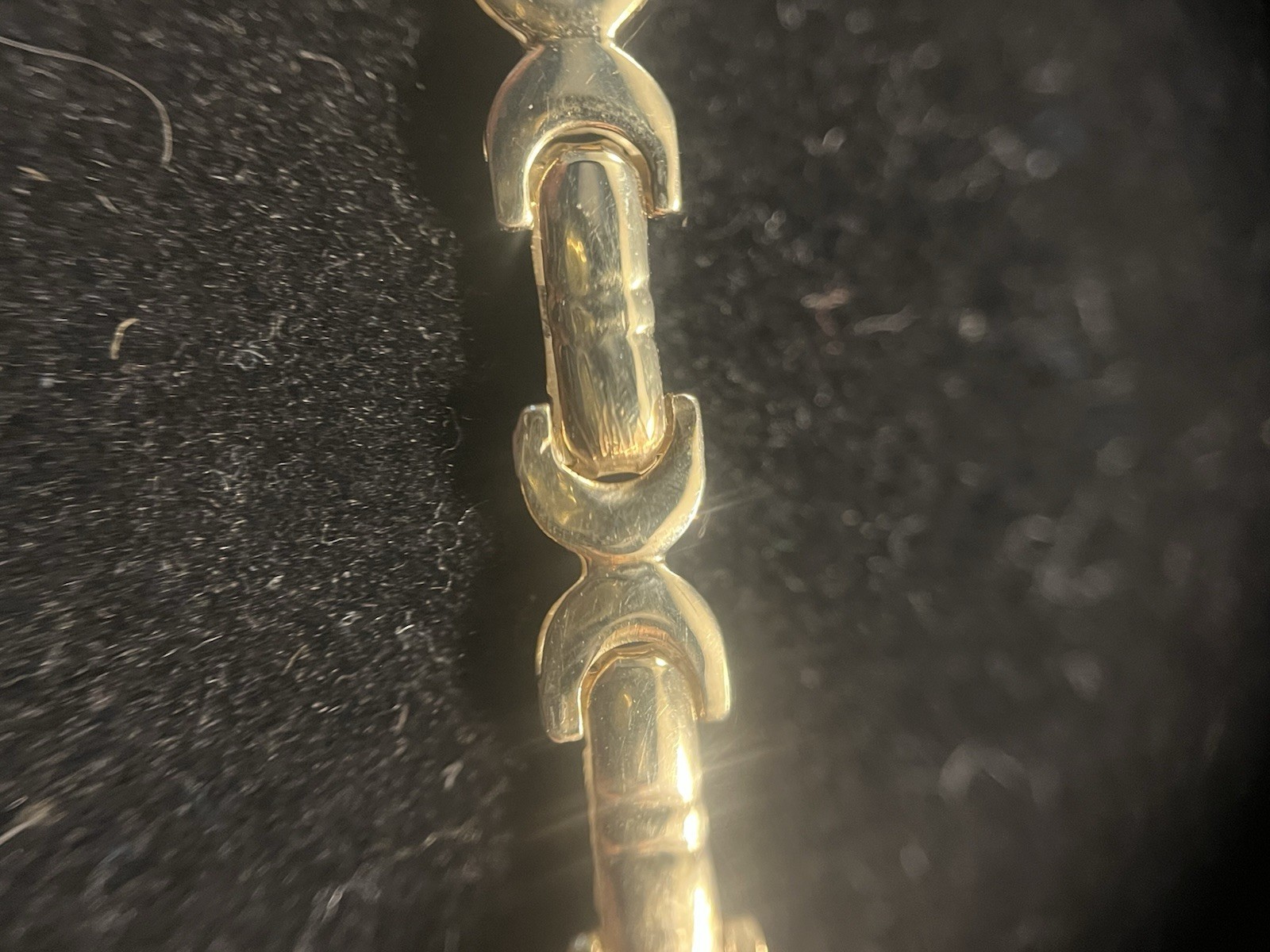 14K Solid Yellow Gold Bracelet REVERSIBLE Shiny Brushed Sides 7.25 In 6.24 Grams