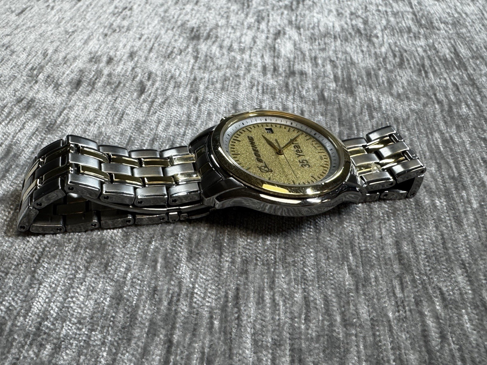 Seiko Kinetic Watch 5M62-0CJ0 Boeing Airplanes 35 Years Anniversary Retirement