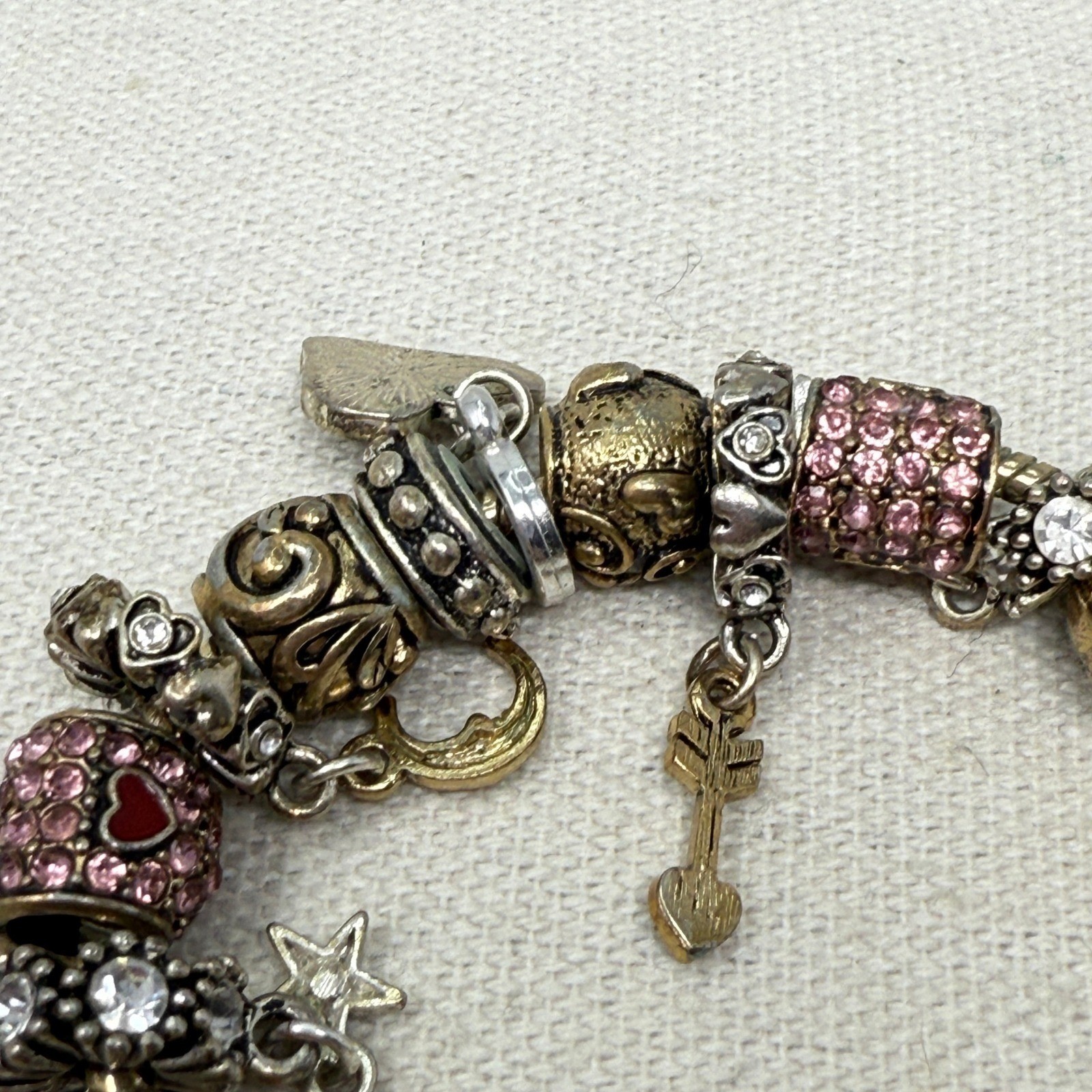 Landau Charm Bracelet Love You to the Moon & Back Celestial Pink Spring Color