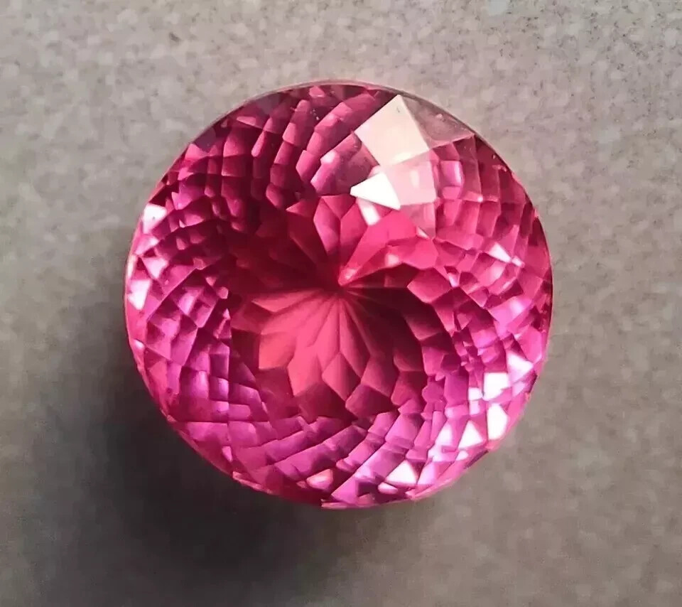 125 Ct+ Round Cut Shiny Padparadscha Sapphire Natural Loose Gemstone Certified