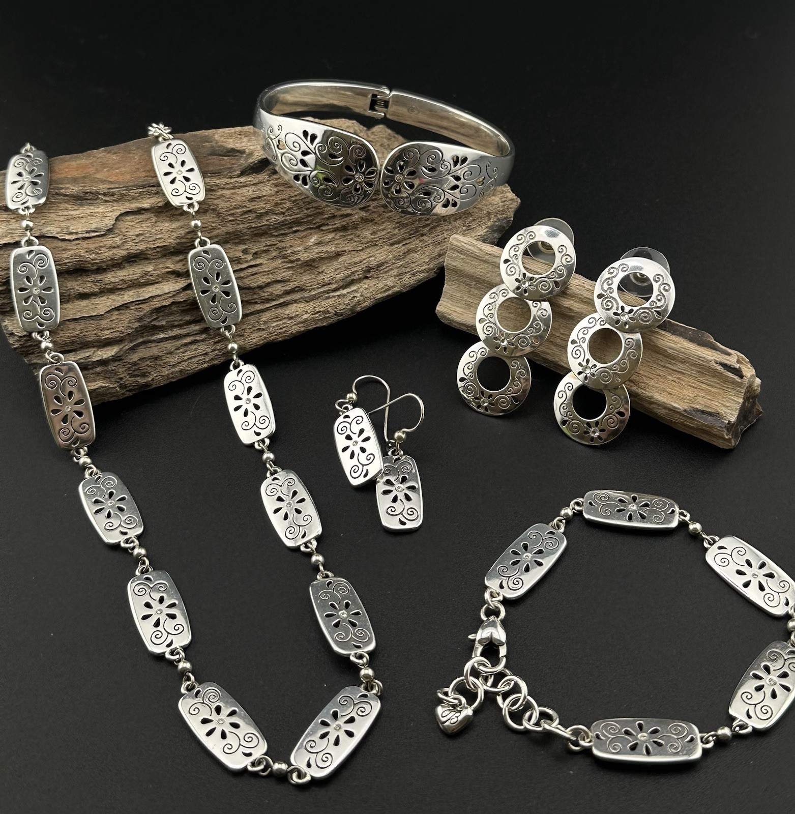 Brighton HELLO SUNSHINE Necklace, 2 Bracelets, 2 Earrings Set